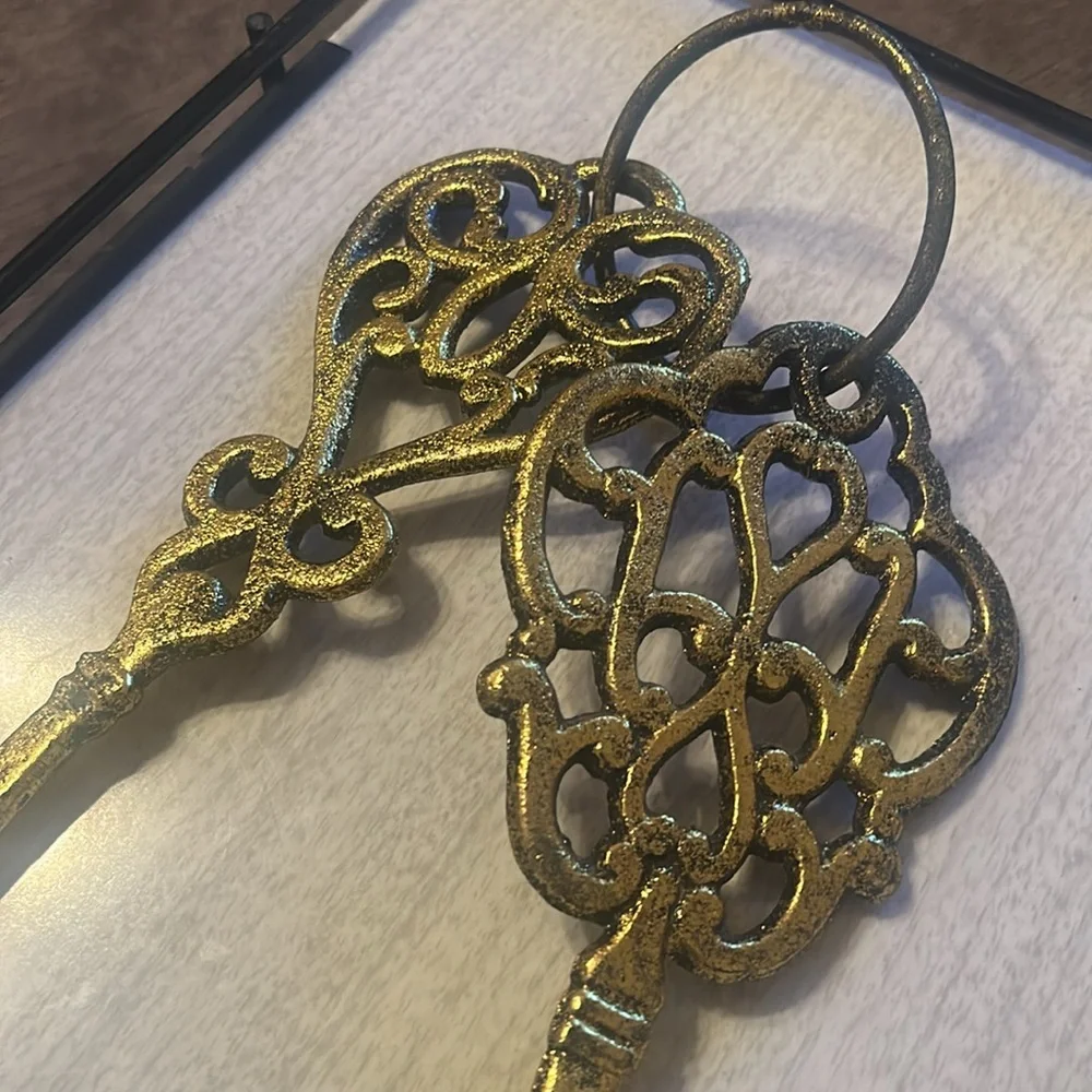 Gold Decorative Key Wall Art